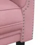 3-Sitzer-Sofa aus rosafarbenem Samt von , Sofas - Ref: Foro24-372588, Preis: 297,76 €, Rabatt: %