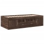 Tumbona con cajones madera ingeniería roble marrón 100x200 cm de , Camas y somieres - Ref: Foro24-3280243, Precio: 185,30 €, ...