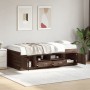 Tumbona con cajones madera ingeniería roble marrón 100x200 cm de , Camas y somieres - Ref: Foro24-3280243, Precio: 185,30 €, ...