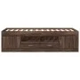Lounger with brown oak engineered wood drawers 100x200 cm by , Beds and slatted bases - Ref: Foro24-3280243, Price: 182,89 €,...