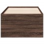 Tumbona con cajones madera ingeniería roble marrón 100x200 cm de , Camas y somieres - Ref: Foro24-3280243, Precio: 185,30 €, ...