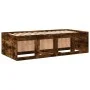 Tumbona con cajones madera ingeniería roble ahumado 100x200 cm de , Camas y somieres - Ref: Foro24-3280241, Precio: 203,64 €,...