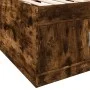 Liege mit Schubladen aus Holzwerkstoff, geräucherte Eiche, 100 x 200 cm von , Betten und Lattenroste - Ref: Foro24-3280241, P...