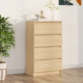 Sideboard aus Sonoma-Eichensperrholz, 60 x 35 x 98,5 cm von vidaXL, Sideboards - Ref: Foro24-800534, Preis: 82,36 €, Rabatt: %