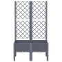 Pflanzgefäß mit grauem PP-Gitter 80x40x142 cm von , Töpfe und Pflanzgefäße - Ref: Foro24-367921, Preis: 74,61 €, Rabatt: %