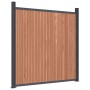 Brown WPC fence panel 1737x186 cm by , fence panels - Ref: Foro24-3282807, Price: 4,00 €, Discount: %