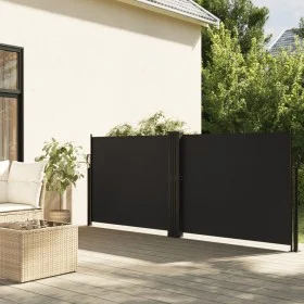 Black retractable side awning 120x600 cm by , Umbrellas - Ref: Foro24-4004594, Price: 120,72 €, Discount: %