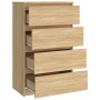 Sideboard aus Sonoma-Eichensperrholz, 60 x 35 x 98,5 cm von vidaXL, Sideboards - Ref: Foro24-800534, Preis: 85,79 €, Rabatt: %