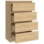 Sonoma oak plywood sideboard 60x35x98.5 cm by vidaXL, Sideboards - Ref: Foro24-800534, Price: 83,50 €, Discount: %