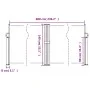 Red retractable side awning 140x600 cm by , Umbrellas - Ref: Foro24-4004612, Price: 119,77 €, Discount: %