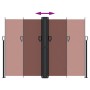 Toldo lateral retráctil marrón 180x600 cm de , Sombrillas - Ref: Foro24-4004644, Precio: 141,87 €, Descuento: %