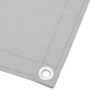 Pantalla de balcón 100% poliéster Oxford gris claro 75x500 cm