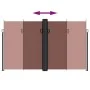 Brown retractable side awning 200x600 cm by , Umbrellas - Ref: Foro24-4004659, Price: 150,33 €, Discount: %