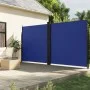 Blue retractable side awning 220x600 cm by , Umbrellas - Ref: Foro24-4004671, Price: 157,14 €, Discount: %
