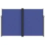 Blue retractable side awning 220x600 cm by , Umbrellas - Ref: Foro24-4004671, Price: 157,14 €, Discount: %