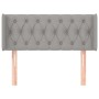 Cabecero de tela gris claro 103x16x78/88 cm