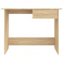 Sonoma Schreibtisch aus Eiche Spanplatte 100x50x76 cm von vidaXL, Schreibtische - Ref: Foro24-800552, Preis: 68,61 €, Rabatt: %