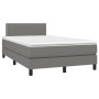 Boxspringbett mit Matratze und dunkelbraunem LED-Stoff 120x190 cm von , Betten und Lattenroste - Ref: Foro24-3270033, Preis: ...