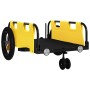 Fahrradanhänger aus Eisen und gelbem Oxford-Stoff von , Fahrradanhänger - Ref: Foro24-94183, Preis: 79,81 €, Rabatt: %