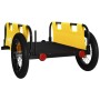 Fahrradanhänger aus Eisen und gelbem Oxford-Stoff von , Fahrradanhänger - Ref: Foro24-94183, Preis: 79,81 €, Rabatt: %