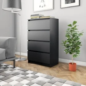Aparador de madera contrachapada negro 60x35x98,5 cm de vidaXL, Aparadores - Ref: Foro24-800532, Precio: 82,92 €, Descuento: %