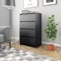 Black plywood sideboard 60x35x98.5 cm by vidaXL, Sideboards - Ref: Foro24-800532, Price: 84,06 €, Discount: %