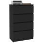 Aparador de madera contrachapada negro 60x35x98,5 cm de vidaXL, Aparadores - Ref: Foro24-800532, Precio: 91,15 €, Descuento: %