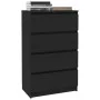 Schwarzes Sperrholz-Sideboard 60x35x98,5 cm von vidaXL, Sideboards - Ref: Foro24-800532, Preis: 82,92 €, Rabatt: %