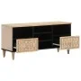 TV-Schrank aus massivem Mangoholz, 100 x 33 x 46 cm von , TV-Möbel - Ref: Foro24-358266, Preis: 75,30 €, Rabatt: %