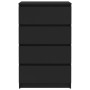 Aparador de madera contrachapada negro 60x35x98,5 cm de vidaXL, Aparadores - Ref: Foro24-800532, Precio: 91,15 €, Descuento: %