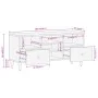 TV-Schrank aus massivem Mangoholz, 100 x 33 x 46 cm von , TV-Möbel - Ref: Foro24-358266, Preis: 75,30 €, Rabatt: %