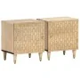 Nachttische 2 Stück aus massivem Mangoholz 40x33x46 cm von , Nachttische - Ref: Foro24-358245, Preis: 103,04 €, Rabatt: %