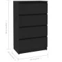 Schwarzes Sperrholz-Sideboard 60x35x98,5 cm von vidaXL, Sideboards - Ref: Foro24-800532, Preis: 82,92 €, Rabatt: %