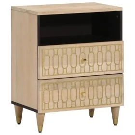 Nachttisch aus massivem Mangoholz, 50 x 33 x 60 cm von , Nachttische - Ref: Foro24-358258, Preis: 58,73 €, Rabatt: %