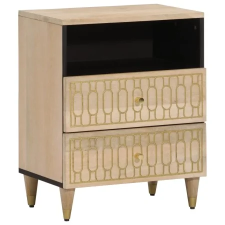 Solid mango wood bedside table 50x33x60 cm by , Nightstands - Ref: Foro24-358258, Price: 58,73 €, Discount: %