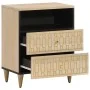 Solid mango wood bedside table 50x33x60 cm by , Nightstands - Ref: Foro24-358258, Price: 58,73 €, Discount: %