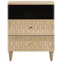 Solid mango wood bedside table 50x33x60 cm by , Nightstands - Ref: Foro24-358258, Price: 59,23 €, Discount: %