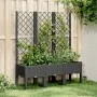 Pflanzgefäß mit schwarzem PP-Gitter 120x40x142 cm von , Töpfe und Pflanzgefäße - Ref: Foro24-367928, Preis: 116,14 €, Rabatt: %