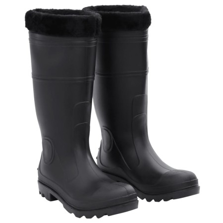 Wellies with removable socks black number 43 PVC by , Waders for hunting and fishing - Ref: Foro24-137601, Price: 34,93 €, Di...