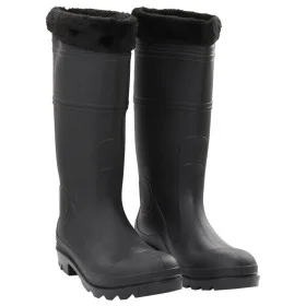 Wellies with removable socks black number 45 PVC by , Waders for hunting and fishing - Ref: Foro24-137603, Price: 34,56 €, Di...