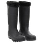 Wellies with removable socks black number 45 PVC by , Waders for hunting and fishing - Ref: Foro24-137603, Price: 33,19 €, Di...