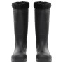 Wellies with removable socks black number 45 PVC by , Waders for hunting and fishing - Ref: Foro24-137603, Price: 33,19 €, Di...