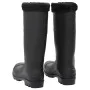 Wellies with removable socks black number 45 PVC by , Waders for hunting and fishing - Ref: Foro24-137603, Price: 34,56 €, Di...