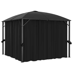 Gazebo with anthracite gray curtains 300x300x265 cm by vidaXL, Tents and gazebos - Ref: Foro24-48600, Price: 600,56 €, Discou...