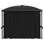 Pavillon mit anthrazitgrauen Vorhängen 300x300x265 cm von vidaXL, Zelte und Pavillons - Ref: Foro24-48600, Preis: 550,85 €, R...