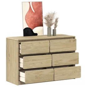 SAUDA chest of drawers solid oak-colored pine wood 111x43x73.5 cm by , Drawers - Ref: Foro24-377596, Price: 254,85 €, Discoun...