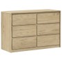 Cajonera SAUDA madera maciza de pino color roble 111x43x73,5 cm de , Cajoneras - Ref: Foro24-377596, Precio: 260,08 €, Descue...