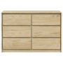 SAUDA chest of drawers solid oak-colored pine wood 111x43x73.5 cm by , Drawers - Ref: Foro24-377596, Price: 260,22 €, Discoun...