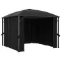 Cenador con cortinas gris antracita 300x300x265 cm de vidaXL, Carpas y cenadores - Ref: Foro24-48600, Precio: 600,54 €, Descu...
