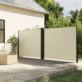 Cream retractable side awning 160x600 cm by , Umbrellas - Ref: Foro24-4004625, Price: 128,18 €, Discount: %